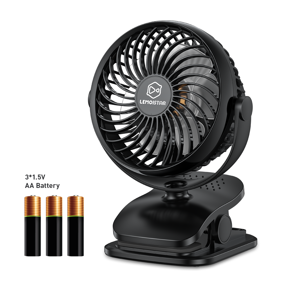 Dry Battery USB Powered 4 Inch Mini Clip Fan Desk Fan