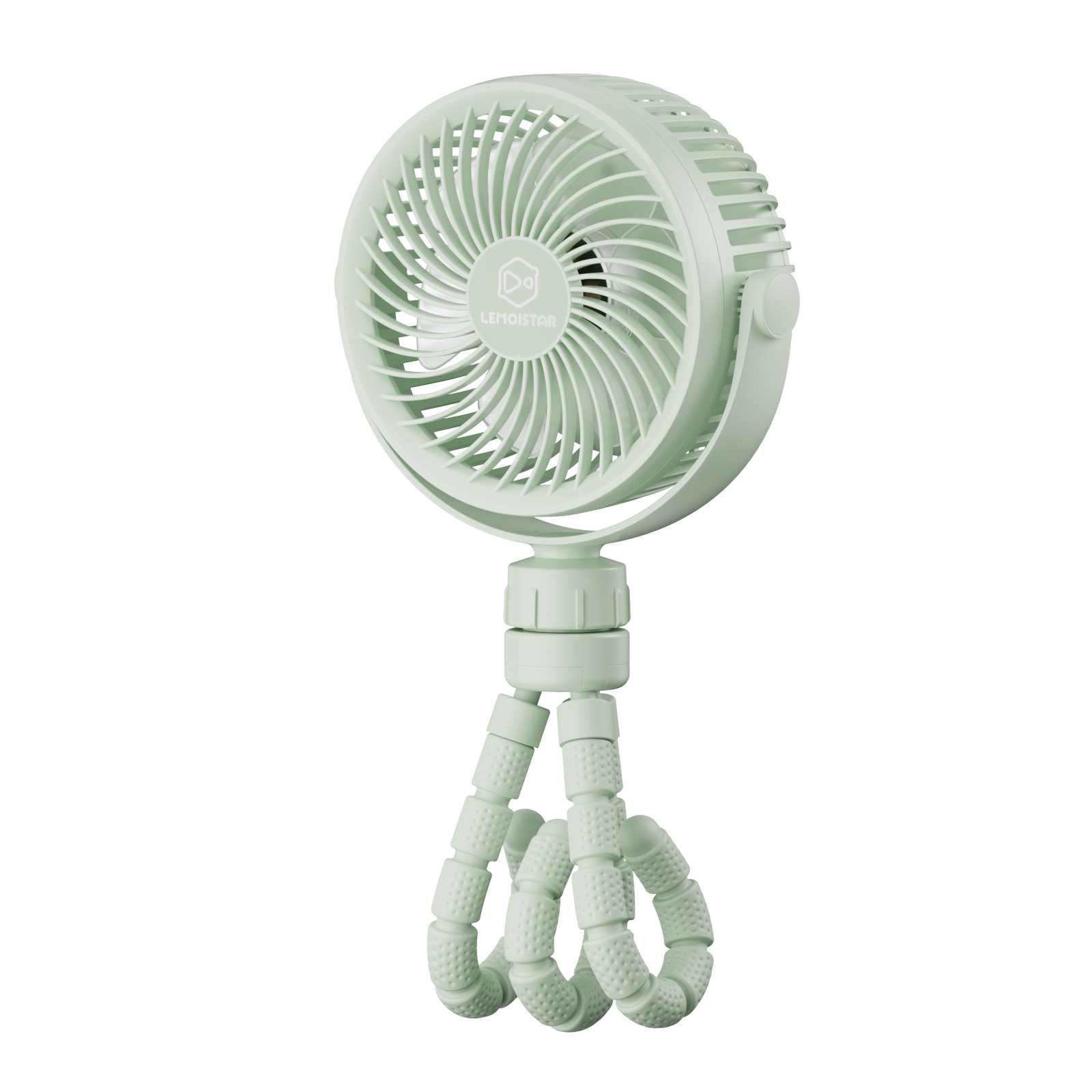 Ultra-Quiet 4 Inch Rechargeable Baby Octopus Tripod Fan Baby Specific Safety Fan