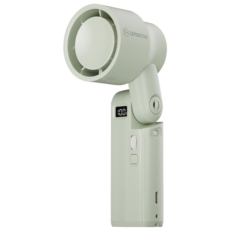 High Speed Wide Wind Foldable Handheld Fan Hand Table Neck Usage